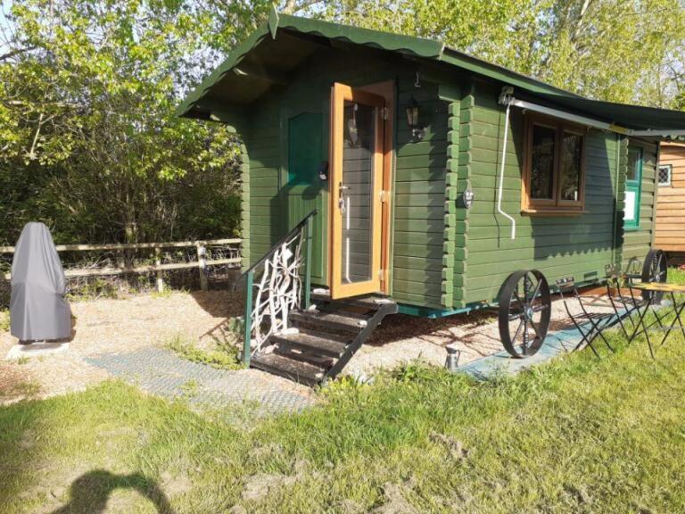 Glamping Malvern Shepherd Hut Buitenkant foto